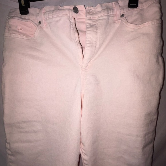 Gloria Vanderbilt Pink Cropped Ankle Jeans - Picture 2 of 11